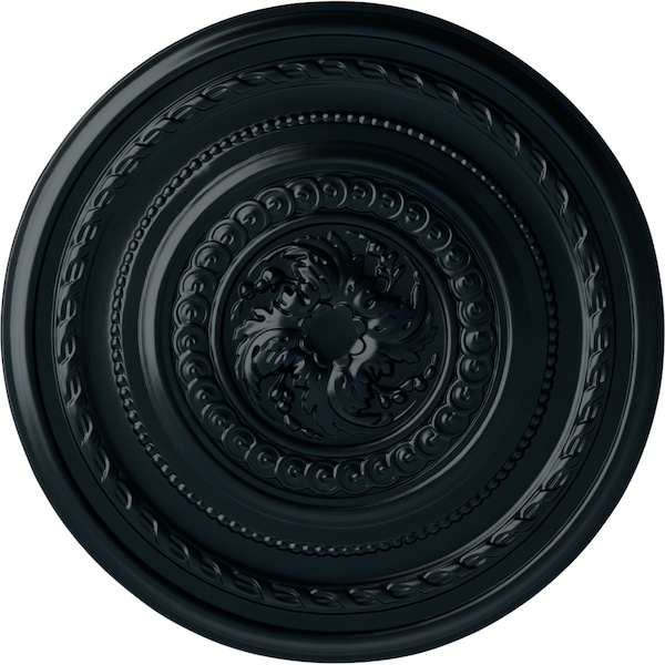 Ekena Millwork Pearl Ceiling Medallion (Fits Canopies up to 1 7/8"), Hand-Painted Night Shade, 26 1/4"OD x 1 1/2"P CM26PENSF - main